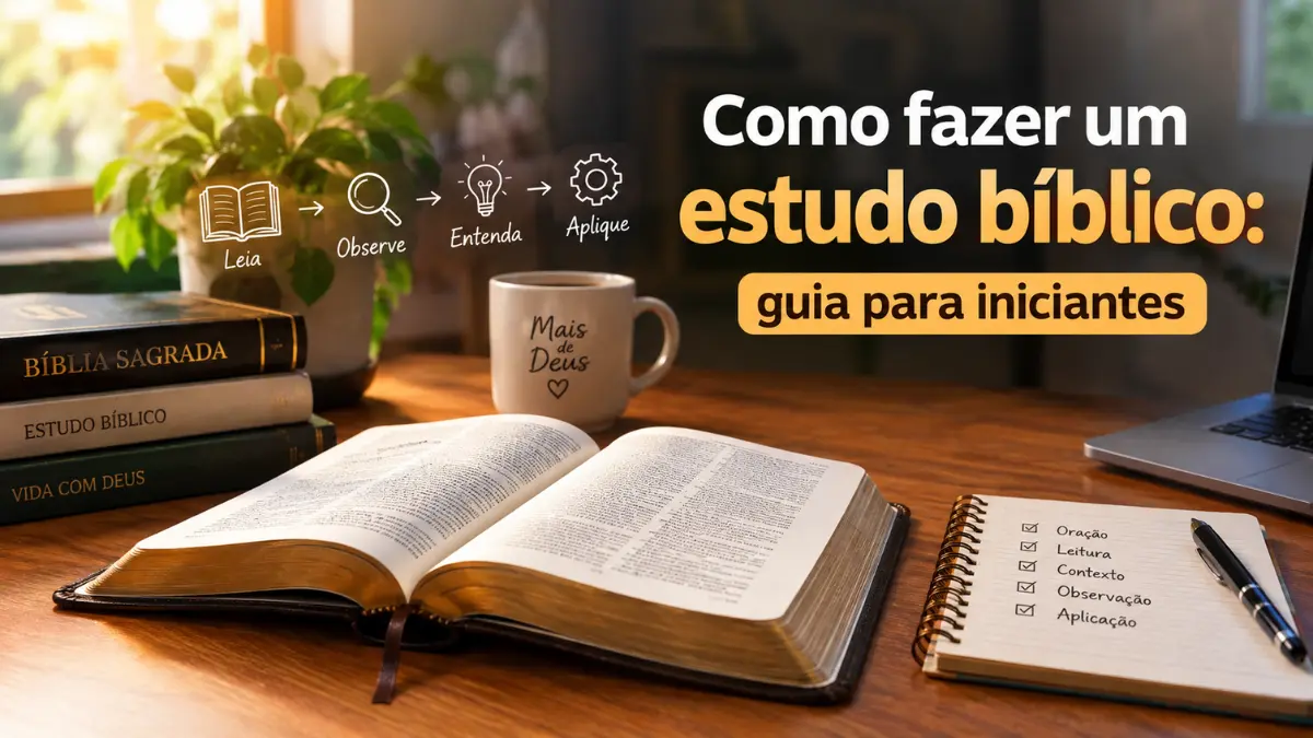 Como fazer um estudo bíblico passo a passo
